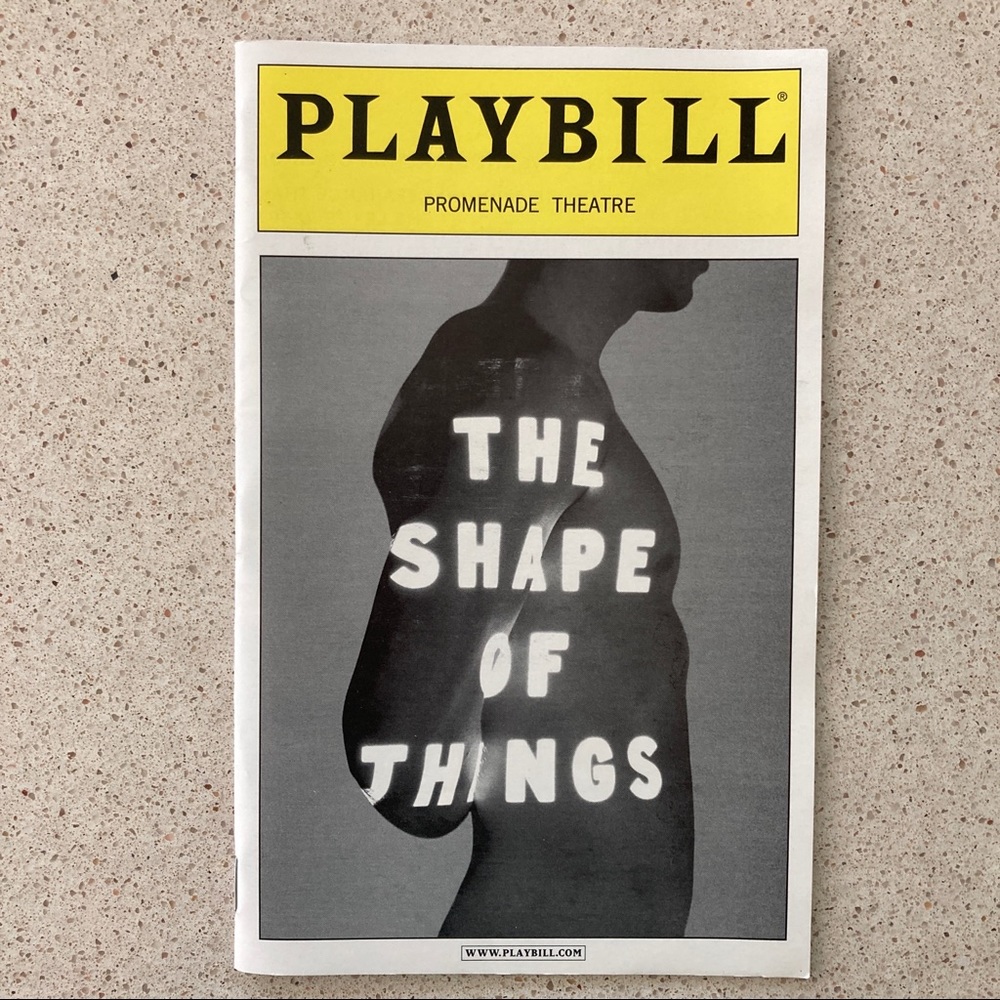 Playbill The Shape of Things Paul Rudd Rachel Weisz Gretchen Mol Ashley William